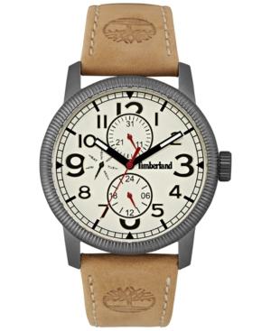 Timberland Men's Erving Tan Leather Strap Watch 44x50mm Tbl14812jsu07