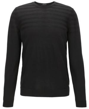 Boss Men's Regular/classic-fit Striped Stretch Sweater