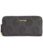 Calvin Klein Polka Dot Zip Continental Wallet