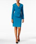 Tahari Asl Portrait-collar Skirt Suit