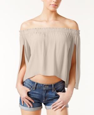 Astr Anabelle Off-the-shoulder Crop Top