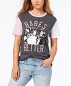Love Tribe Juniors' Clueless Babes Graphic Ringer T-shirt