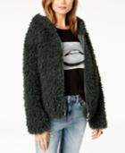 Guess After Party Hooded Faux-fur Jacket