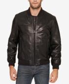 Marc New York Men's Summit Leather Bomber Jacket