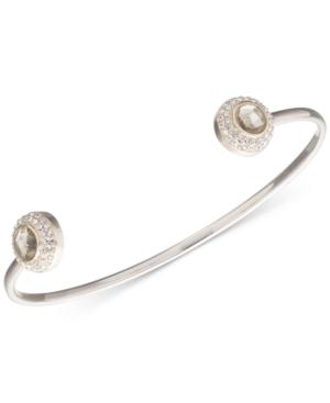 Judith Jack Two-tone Crystal And Pave Open Cuff Bracelet