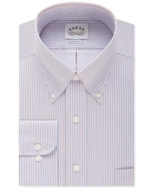 Eagle Men's Non-iron Bright Blue Stripe Dress Shirt