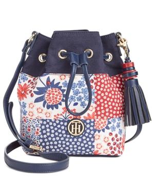 Tommy Hilfiger Summer Of Love Patchwork Small Bucket Crossbody