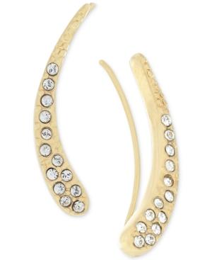 Vince Camuto Curvy Crystal Ear Climber Earrings
