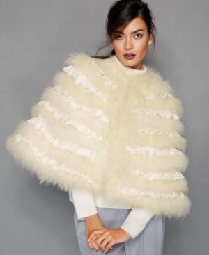 The Fur Vault Marabou & Lace Cape