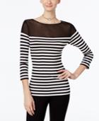 Inc International Concepts Striped Illusion Top, Only At Macy's
