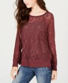 American Rag Juniors' Crocheted Top, Created For Macy's