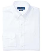 Polo Ralph Lauren Men's Slim-fit Stretch White Solid Dress Shirt
