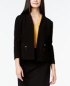 Alfani Textured Jacquard Open-front Jacket, Only At Macy's