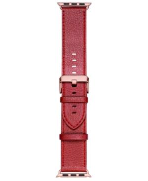 Voguestrap Smart Buddie Platinum Merlot Leather Strap For 38mm Apple Watch