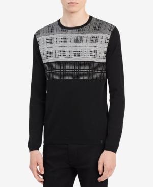 Calvin Klein Men's Grid Sweater