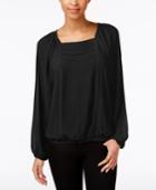 Grace Elements Pleat-front Peasant Blouse