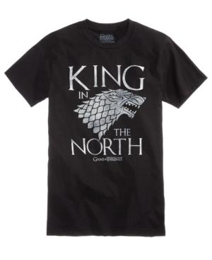 Isaac Morris Men's Game Of Thrones King In The North Graphic-print T-shirt