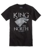 Isaac Morris Men's Game Of Thrones King In The North Graphic-print T-shirt