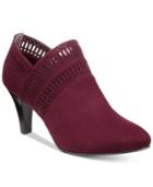 Karen Scott Marius Perforated Dress Booties, Created For Macy's Women's Shoes