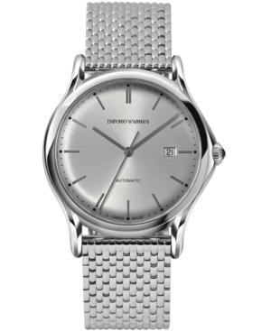 Emporio Armani Men's Swiss Automatic Stainless Steel Bracelet Watch 42mm Ars3006