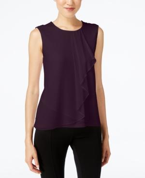 Calvin Klein Ruffled Shell