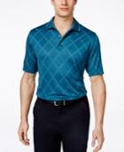 Greg Norman For Tasso Elba Men's Diamond Jacquard Performance Polo, Only At Macy's