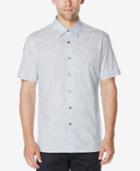 Perry Ellis Men's Space Dyed Check Shirt