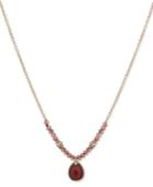 Lonna & Lilly Gold-tone Crystal, Bead & Stone Pendant Necklace, 16 + 3 Extender, Created For Macy's