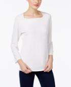 Inc International Concepts Square-neck Top, Only At Macy's