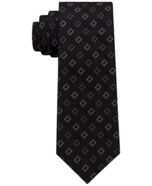 Dkny Men's Geometric City Block Silk Slim Tie