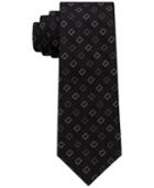 Dkny Men's Geometric City Block Silk Slim Tie