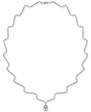 Eliot Danori Silver-tone Crystal Pendant Collar Necklace, Only At Macy's