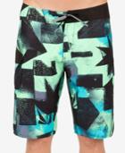 Volcom Men's Costa Paste Up Abstract-print 21 Board Shorts