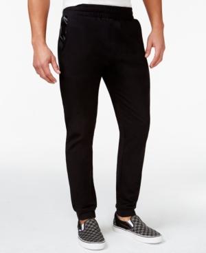 Inc International Concepts Bryan Faux-leather Trim Jogger Pants, Only At Macy's