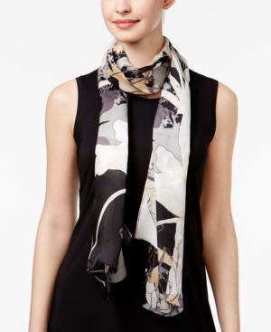 Vince Camuto Shadow Floral Silk Scarf