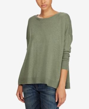 Polo Ralph Lauren Side-slit Crew-neck Sweater