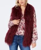 Guess Jacquee Sleeveless Faux-fur Vest