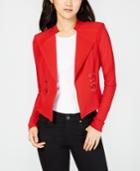 Material Girl Juniors' Illusion Lace-up Blazer, Created For Macy's