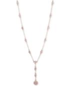 Givenchy Crystal Y Necklace, 16 + 3 Extender