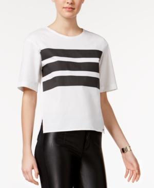 Armani Exchange Striped High-low Top