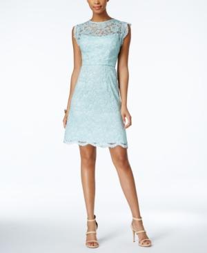 Betsey Johnson Illusion Lace A-line Dress