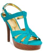 Thalia Sodi Raquell T-strap Platform Dress Sandals, Created For Macy's Women's Shoes