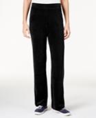 Karen Scott Velour Pull-on Pants, Only At Macy's