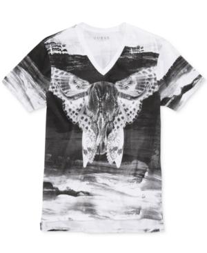 Guess Men's Brushed Graphic-print T-shirt