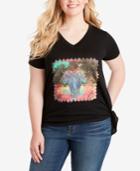 Jessica Simpson Juniors' Plus Size Elephant Graphic T-shirt