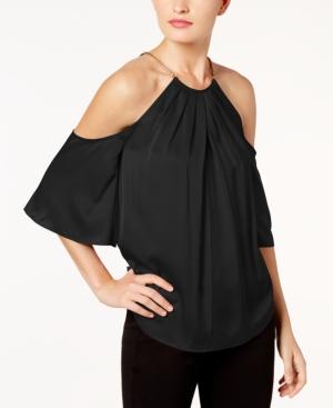 Trina Turk Audree Cold-shoulder Blouse