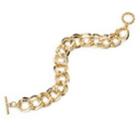 2028 Gold-tone Curb Link Chain Toggle Bracelet