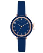 Kate Spade New York Women's Park Row Navy Silicone Strap Watch 34mm