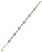 Charter Club Tri-tone Crystal Pave Bracelet, Only At Macy's