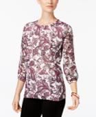 Charter Club Pleat-back Blouse, Created For Macy's